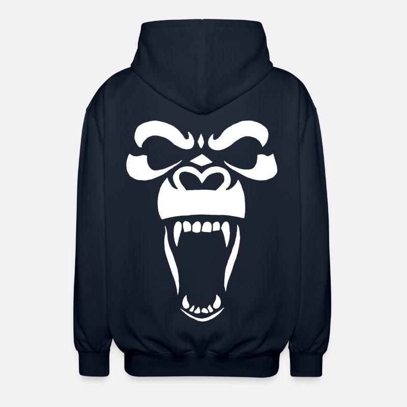 Gorille blanc - Veste à capuche unisexe - marine