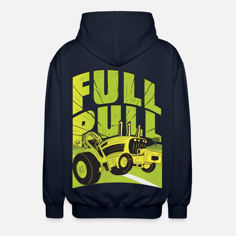 Traktor Pulling - Unisex Kapuzenjacke - Navy