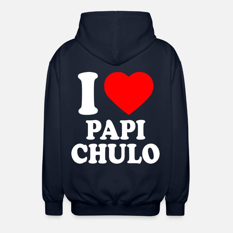 I love papi chulo - Unisex Kapuzenjacke - Navy