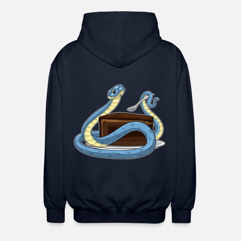 Gâteau d’anniversaire serpent - Veste à capuche unisexe - marine