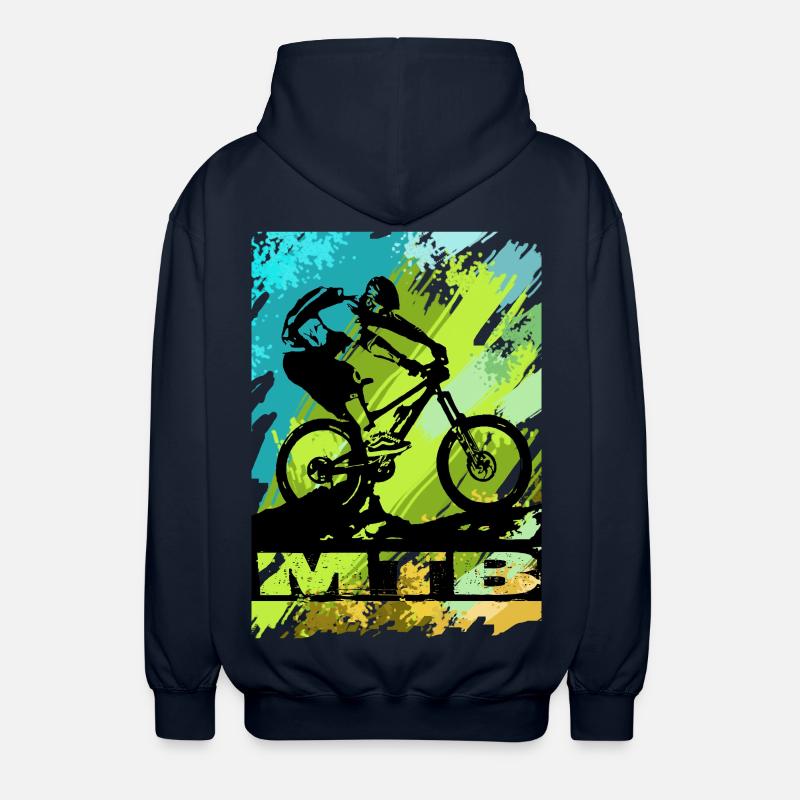 Vélo VTT - Veste à capuche unisexe - marine