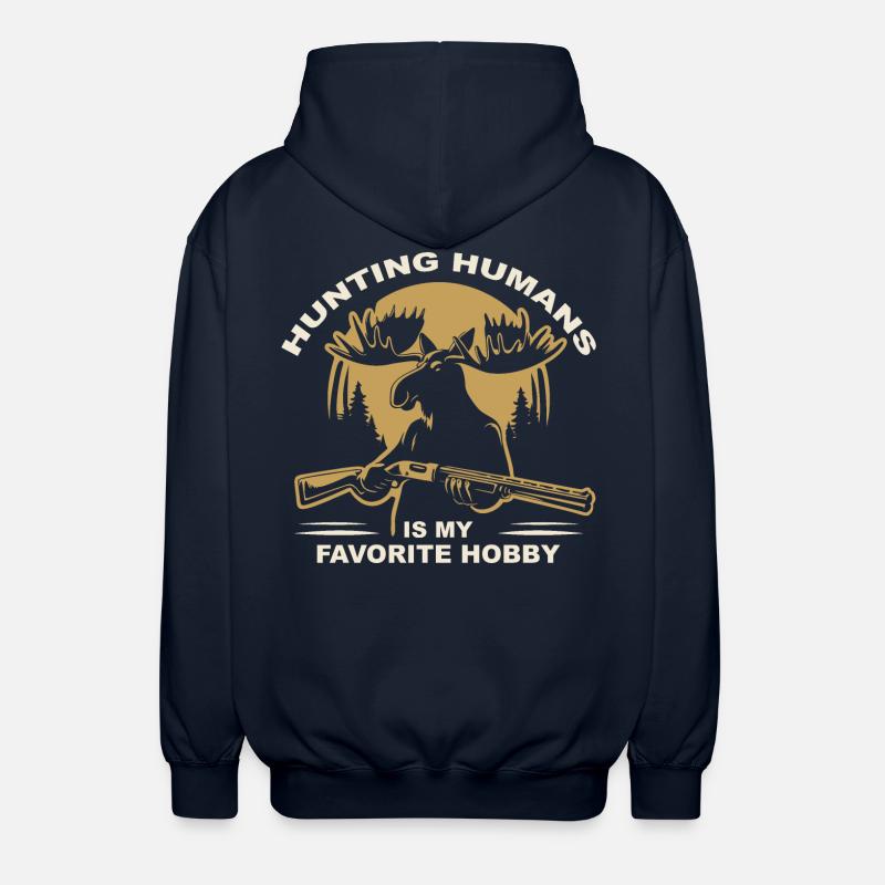 Jäger Elch - Unisex Kapuzenjacke - Navy
