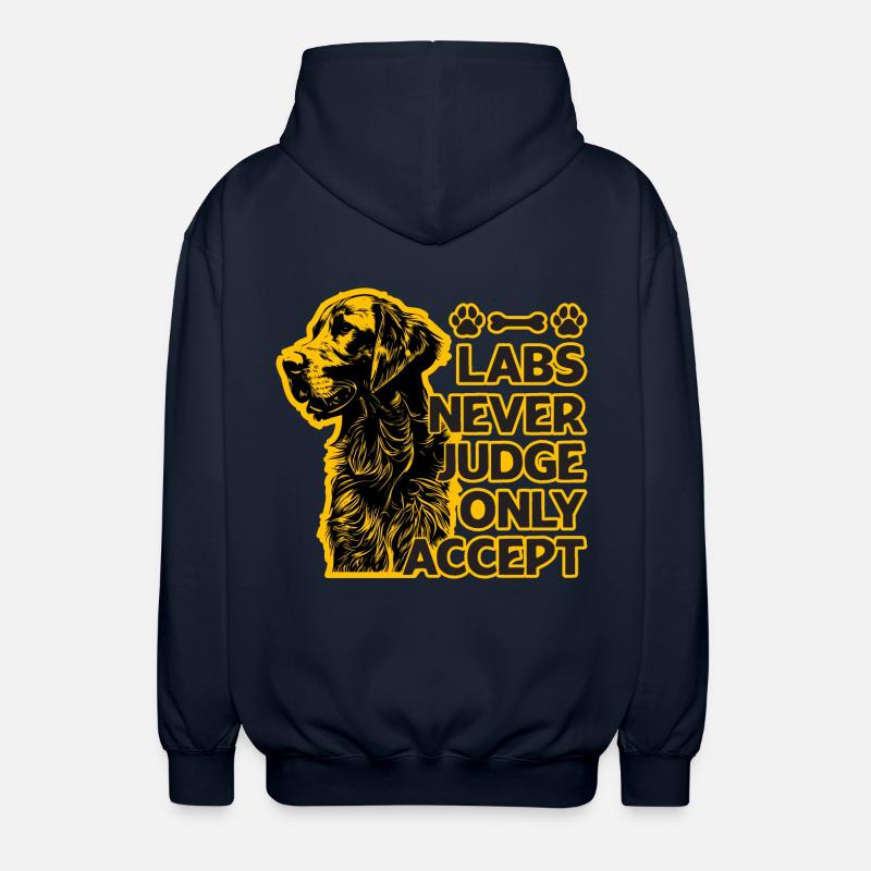 Labs never judge only accept - Unisex Kapuzenjacke - Navy