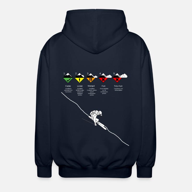 Risk Avalanche - Unisex Hooded Jacket - navy