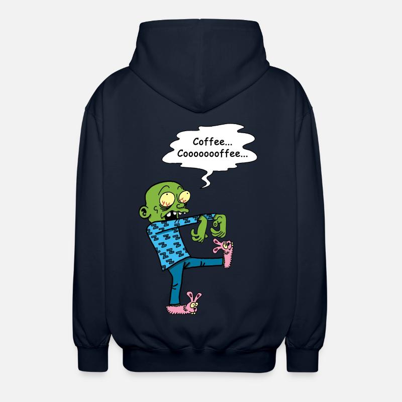 Brauchen Sie einen Kaffee - Unisex Kapuzenjacke - Navy