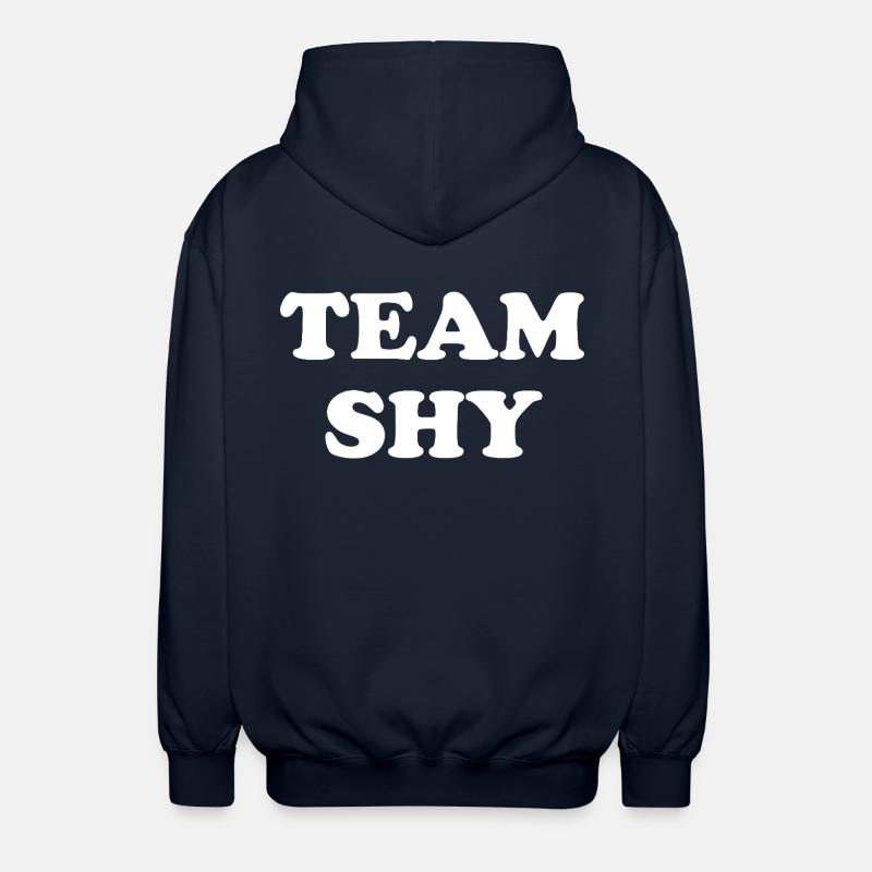 Équipe timide - Veste à capuche unisexe - marine