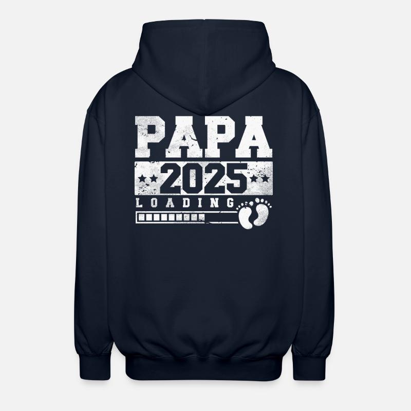 Papa 2025 loading - Unisex Kapuzenjacke - Navy