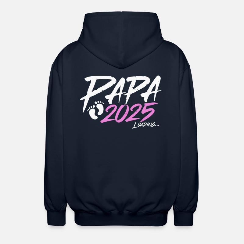 Papa 2025 loading - Unisex Kapuzenjacke - Navy