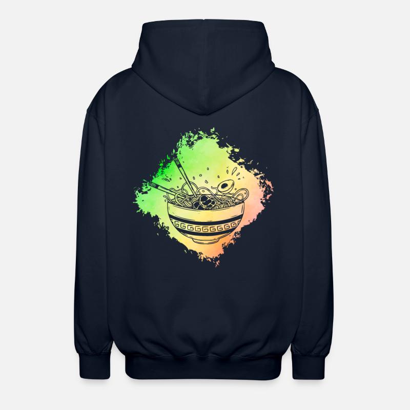 Ramen Retro - Unisex Kapuzenjacke - Navy
