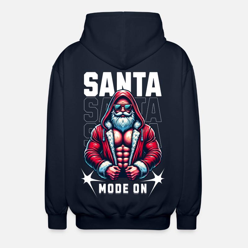 Mode Père Noël activé - Veste à capuche unisexe - marine