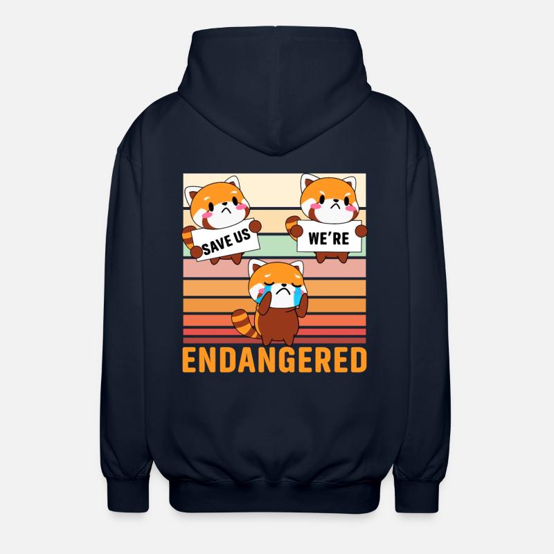 Save us we're Endangered - Unisex Kapuzenjacke - Navy