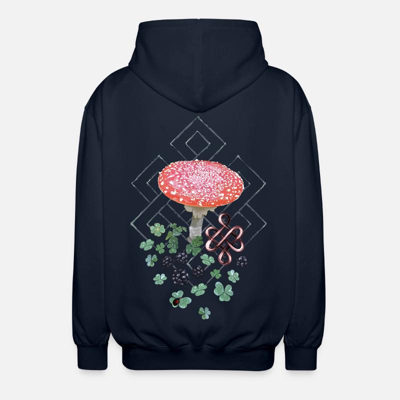 Trèfle Lucky Toadstool - Veste à capuche unisexe - marine