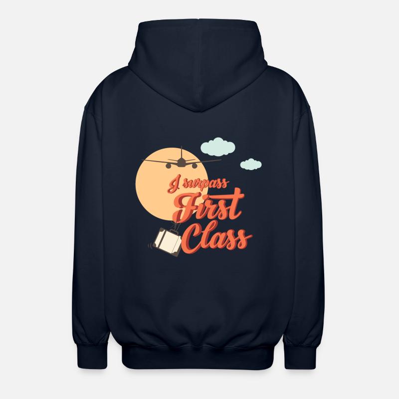 Ich übertreffe first class - Unisex Kapuzenjacke - Navy