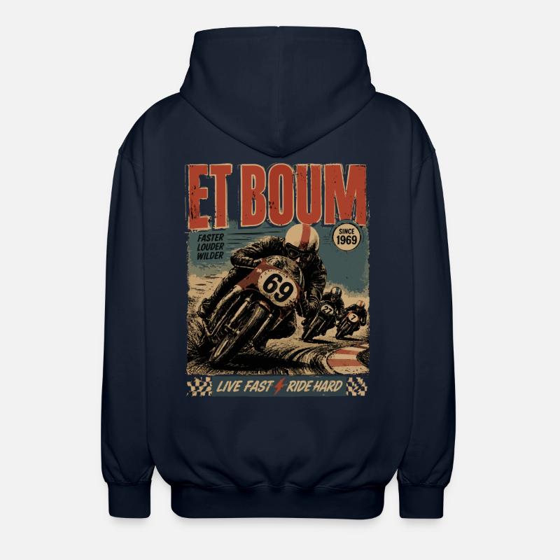 ET BOUM - Veste à capuche unisexe - marine