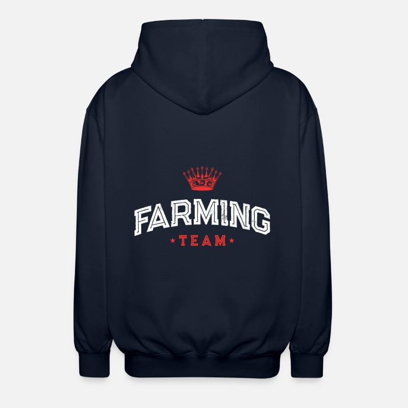Farming Team - Unisex Hooded Jacket - navy