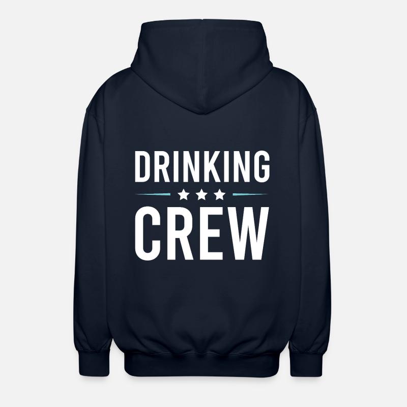 Drinking Crew - Unisex Kapuzenjacke - Navy