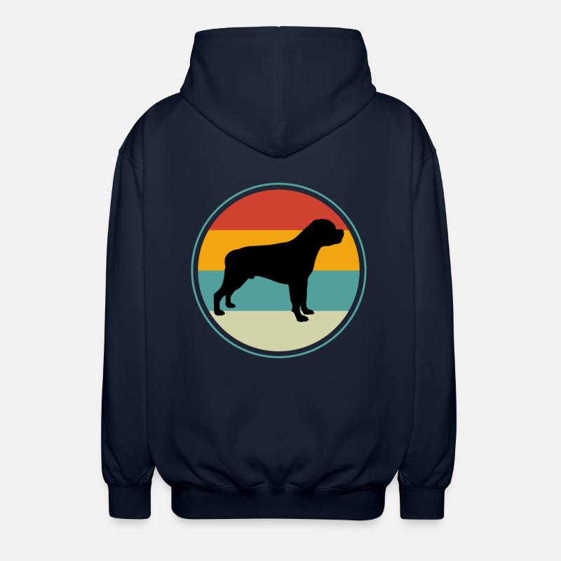Rottweiler Rétro - Veste à capuche unisexe - marine