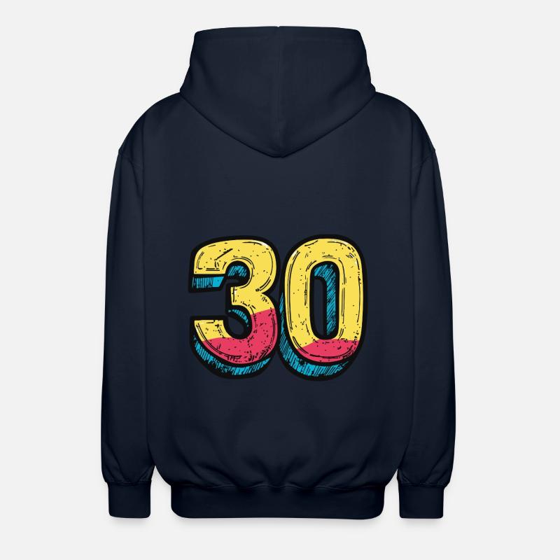 Bande dessinée à 30 numéros - Veste à capuche unisexe - marine