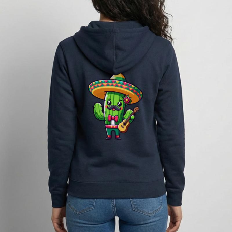 Cinco de Mayo Cactus Mariachi Guitariste Veste à capuche unisexe