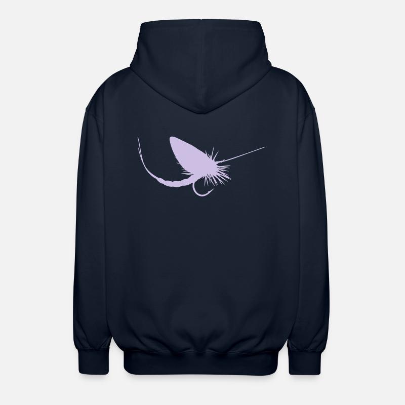 pêche à la mouche - Veste à capuche unisexe - marine