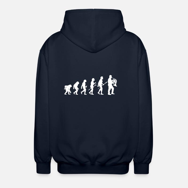 Hornist Evolution Waldhorn - Unisex Kapuzenjacke - Navy