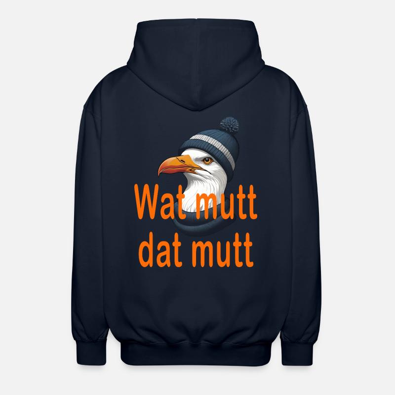 Wat mutt dat mutt - Veste à capuche unisexe - marine