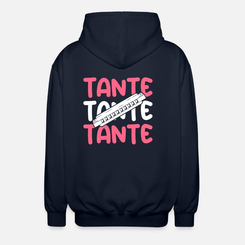Harmonica Tante Harmonica - Veste à capuche unisexe - marine