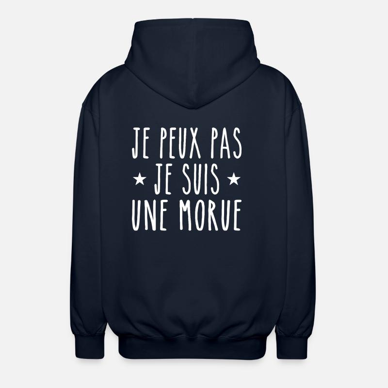I can't I'm a cod - Unisex Hooded Jacket - navy