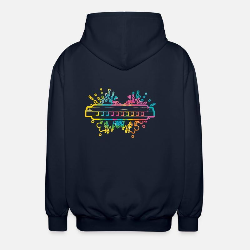 Harmonica Harmonica - Unisex Hooded Jacket - navy