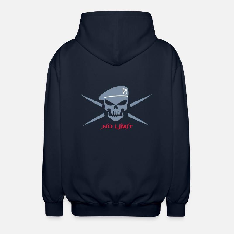 Tete de mort beret 2 - Veste à capuche unisexe - marine