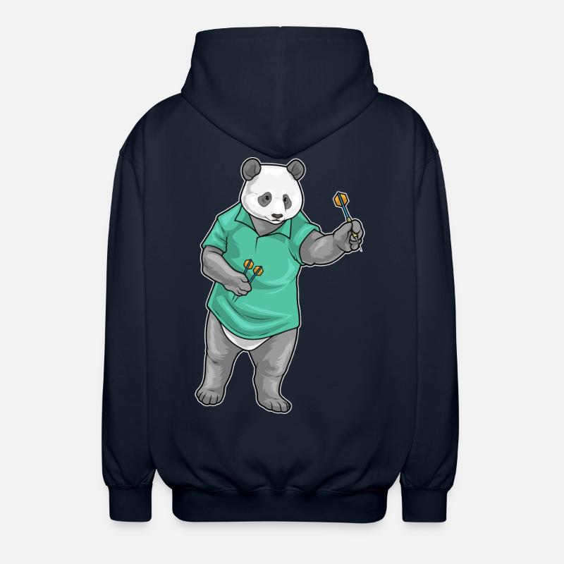 Panda Dart Dartpfeil - Veste à capuche unisexe - marine