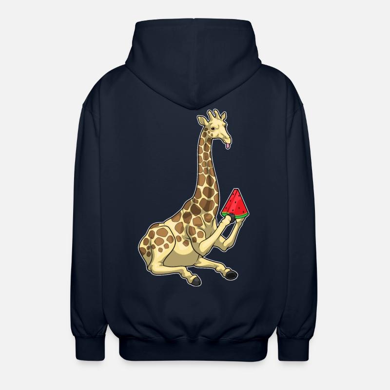 Girafe Pastèque - Veste à capuche unisexe - marine