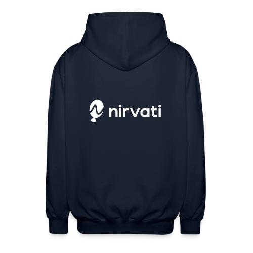 Nirvati Logo (white) - Unisex Hooded Jacket