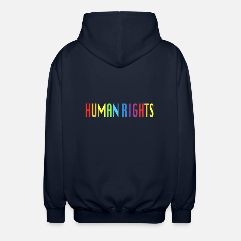 Menschenrechte Spruch Geschenk - Unisex Kapuzenjacke - Navy