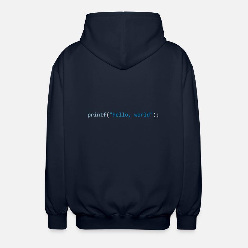 Hello, World - Unisex Kapuzenjacke - Navy