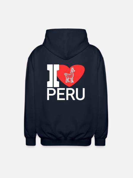 Lieblingsland peru - Unisex Kapuzenjacke - Navy