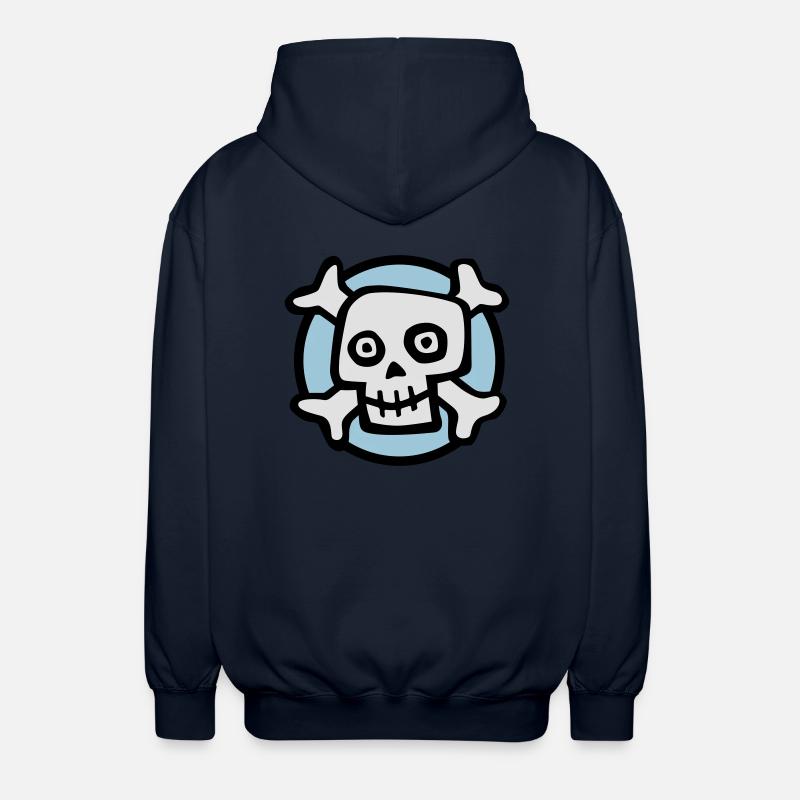 comic_skull_072011_b_3c - Veste à capuche unisexe - marine