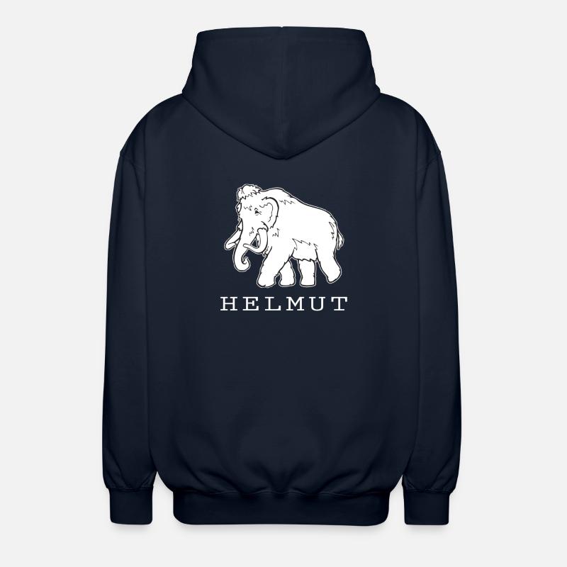 Helmut das Mammut - Unisex Kapuzenjacke - Navy