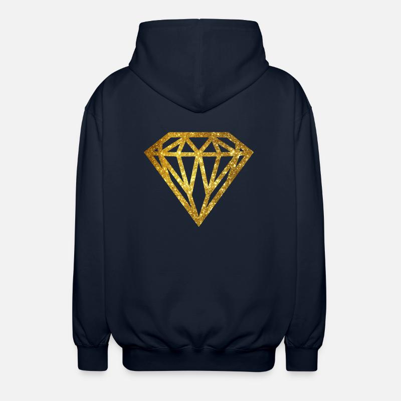 Diamant - diamant - Veste à capuche unisexe - marine