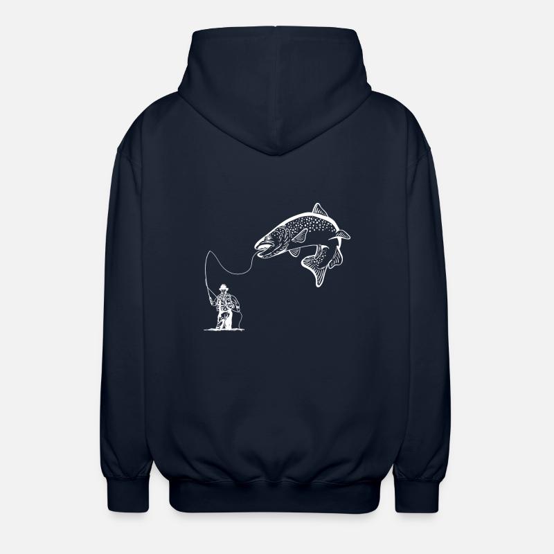 Pêcheurs à la ligne - Veste à capuche unisexe - marine