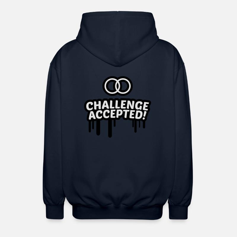 Hochzeit challenge accepted 2c - Unisex Kapuzenjacke - Navy