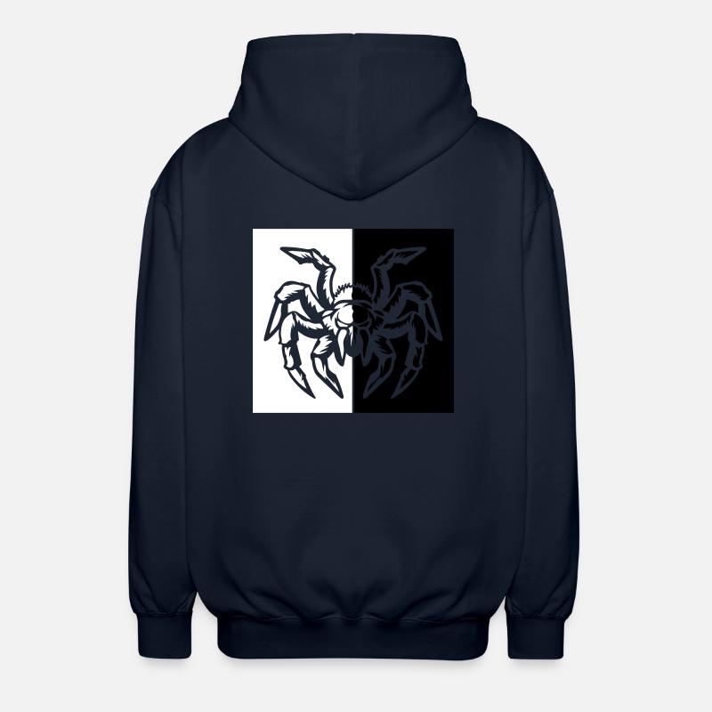 araignée araignée - Veste à capuche unisexe - marine