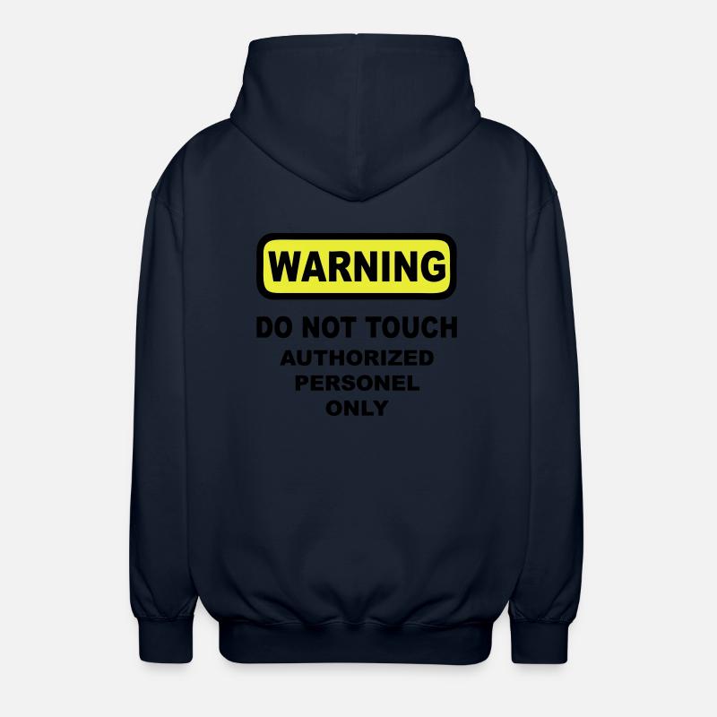 warning humor - Unisex Kapuzenjacke - Navy