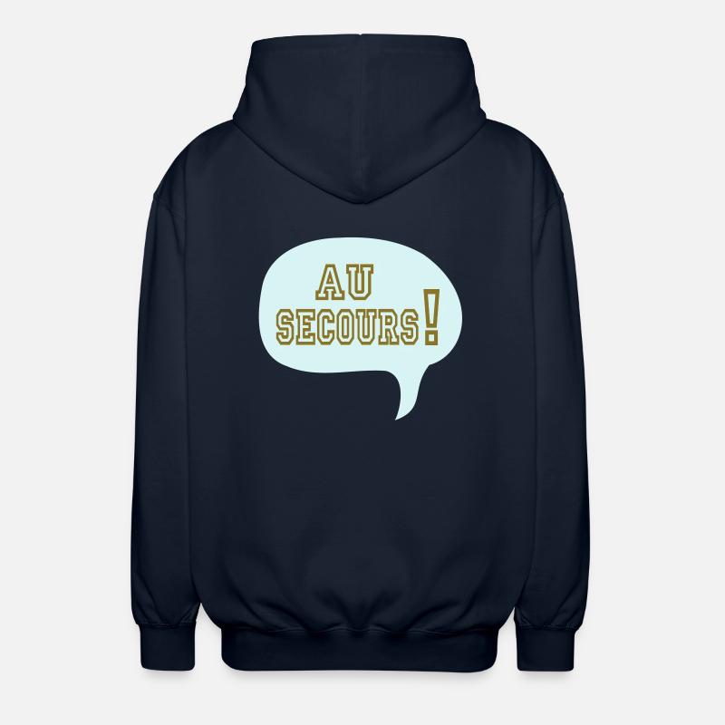 lustigen Cartoon Comic Relief zu - Unisex Kapuzenjacke - Navy