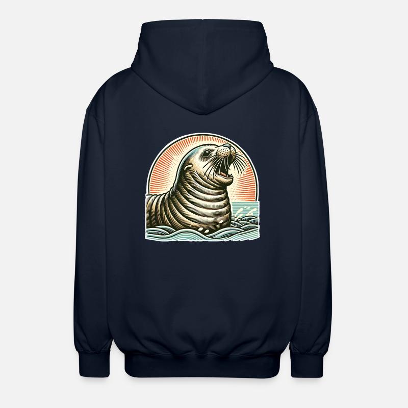 IMG 4052 - Unisex Hooded Jacket - navy