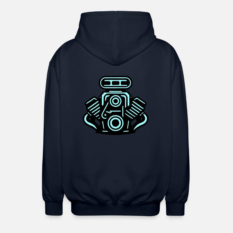 Motor Auto Symbol Tuning - Unisex Kapuzenjacke - Navy