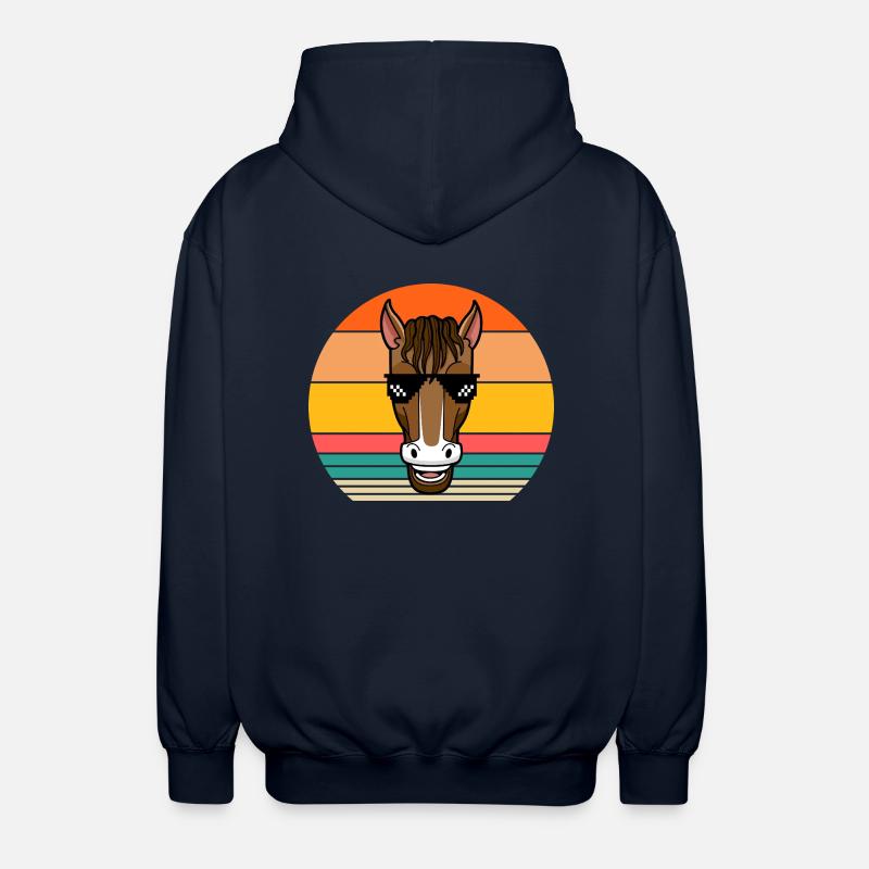 Monter à cheval - Veste à capuche unisexe - marine