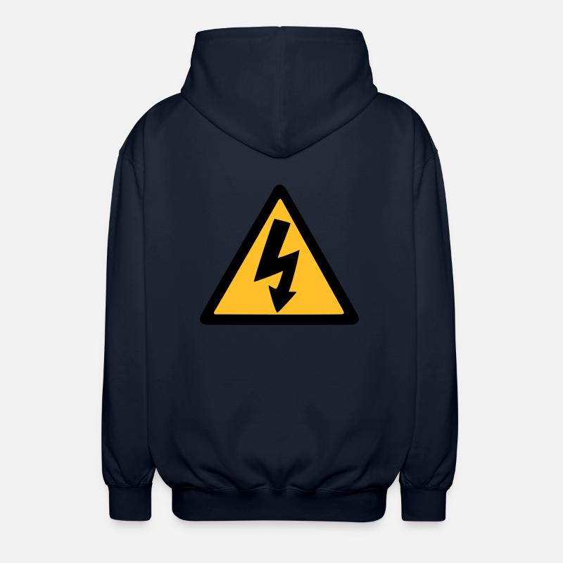 lightning thunder - Unisex Hooded Jacket - navy