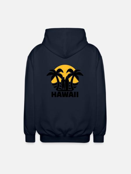 Hawaii - Unisex Hooded Jacket - navy