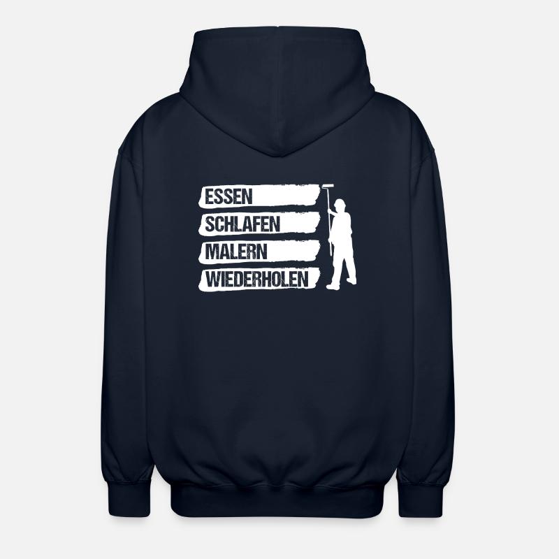 Master Painter Journeyman Painter - Unisex Hooded Jacket - navy